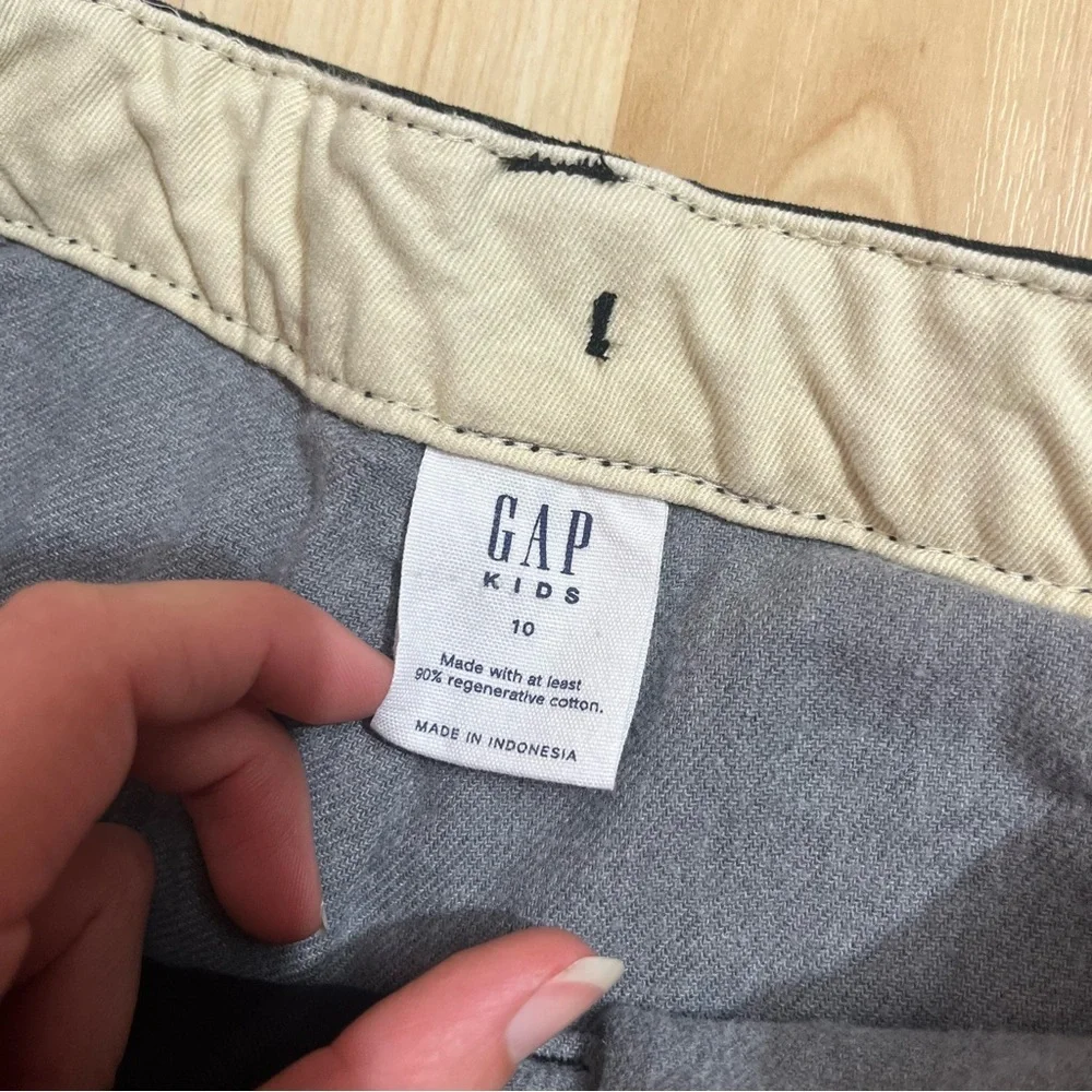 Gap Boys Black Lined Chino pants Size 10 Straight Leg